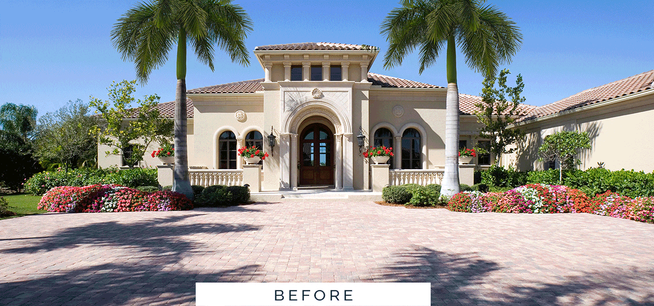 a home that is remodeled by ecclestone to be de-tuscanized