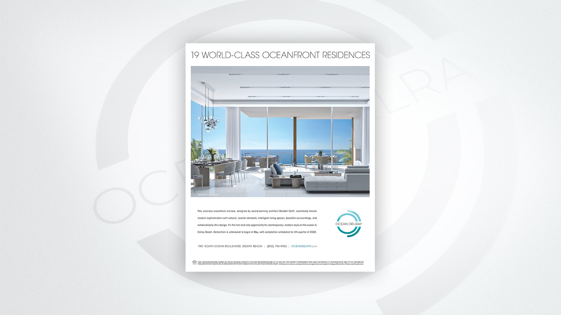 Ocean Delray Print Design